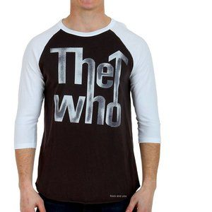 Junk Food The Who Logo punk grunge rock Raglan Official T-Shirt 2XL NWT made USA
